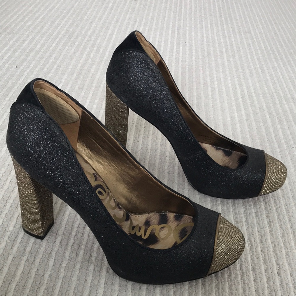 Black & Gold Heels